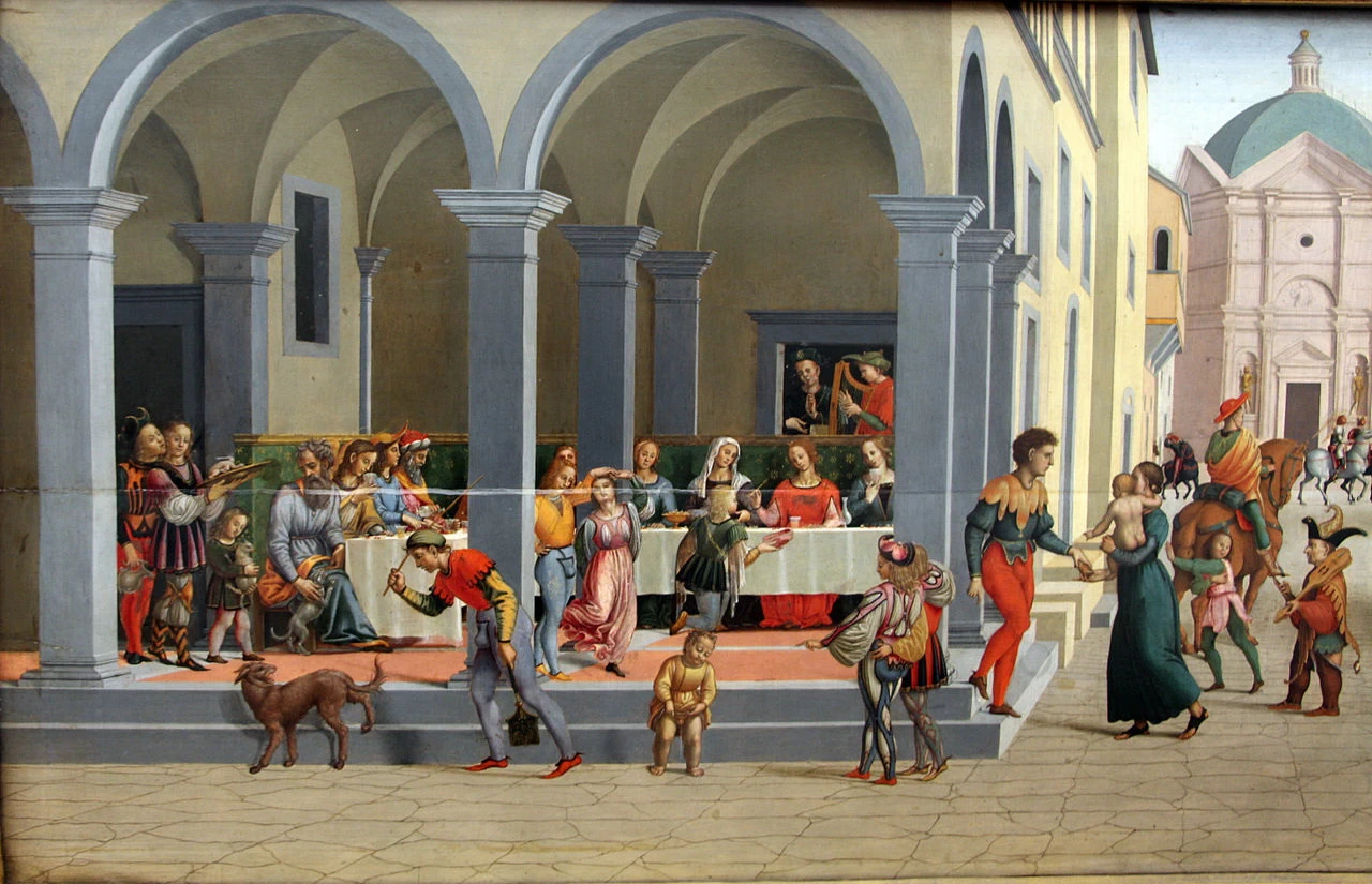 Scene dalle storie di Tobia - dettaglio 1, Staatliche Museen, Berlin